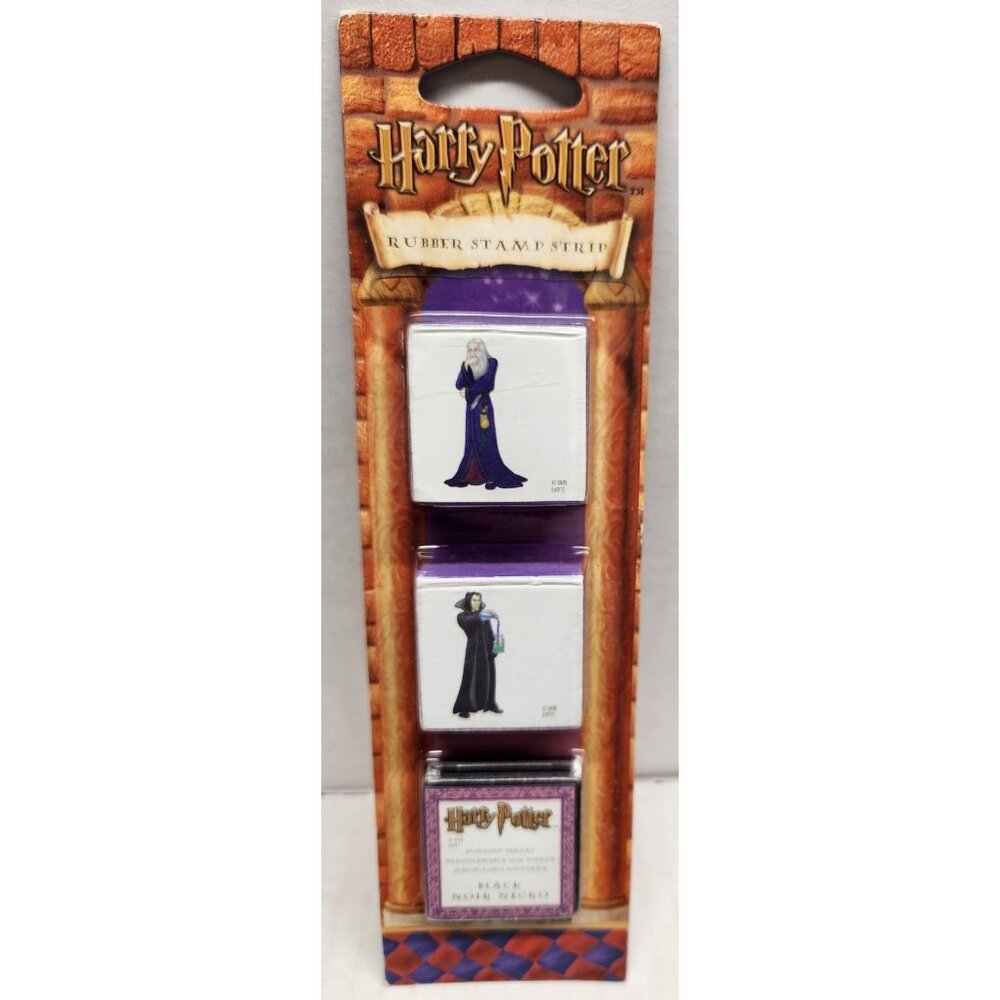Harry Potter Rubber Stamp Strip With Dumbledore & Snape